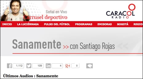 Radio Sanamente Caracol – Colombia